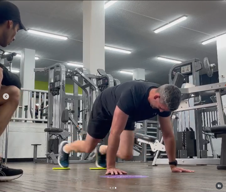 Personal training in action